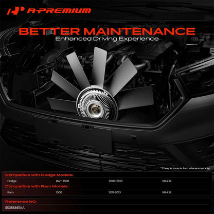 Engine Fan Blade for Dodge Ram 1500 (2011–2013) 55056861AA, 620-056, 620056