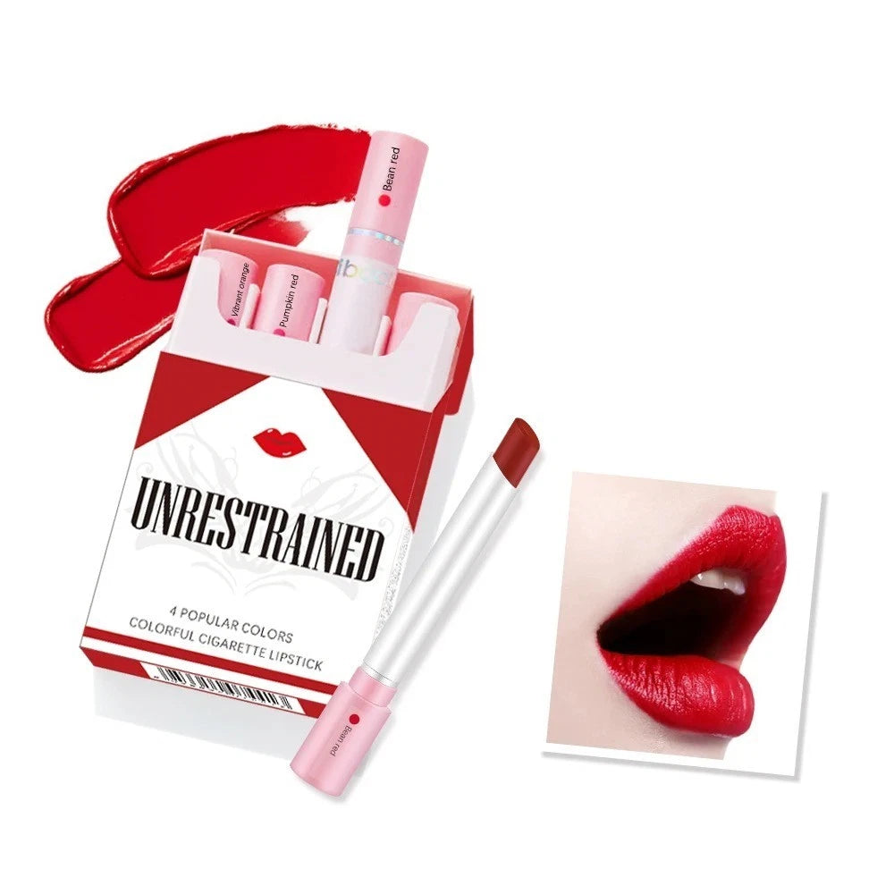 Set of 4 Waterproof Matte Lipsticks for Women