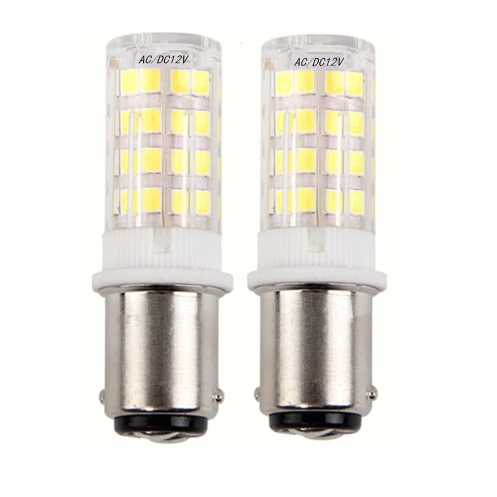 2X HRYSPN 5W Ba15d LED Light Bulb 12V 24V for Automotive (Pack of 1)