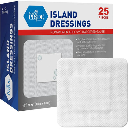 4" x 4" Bordered Gauze-Island Dressing for Medical Use