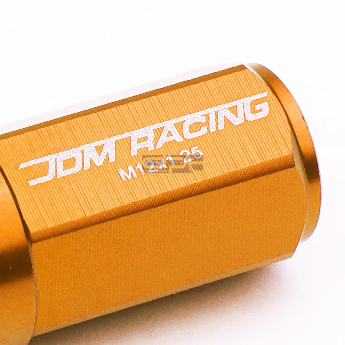 20 PC M12X1.25 Orange Aluminum Lug Nuts with Caps for JDM Vehicles
