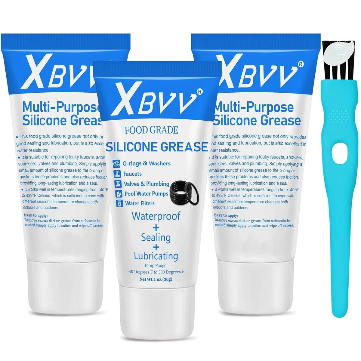 3X Silicone Grease Food Grade O Ring Lubricant 1oz Tube