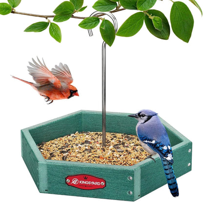 Durable Recycled Platform Bird Feeder for All Wild Birds