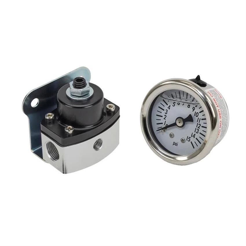 Fuel Pressure Regulator & Gauge for Speedway (5-12 psi, 0-15 psi) 9100608