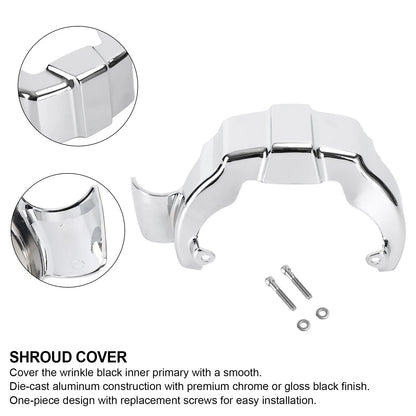 Chrome Transmission Shroud Cover for M8 (2017–2023)