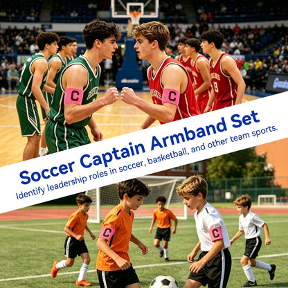 10X Elastic Soccer Captain Armband for Pink