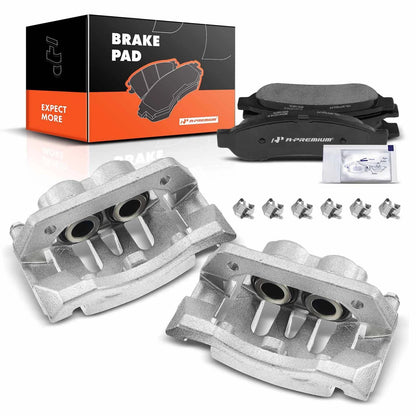 6x Rear Brake Calipers & Ceramic Pads for Ford F-250 Super Duty