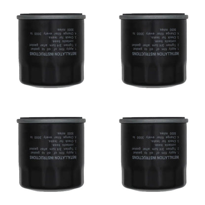 Set of 4 Oil Filters for Generac (070185, 070185D, 070185GS, 70185, 70185GS)