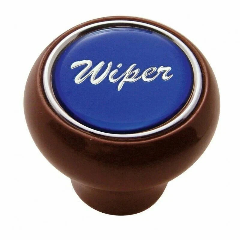 Wiper Control Knob for UP Dash (#23555) - Blue Glossy 1" Wood Knob