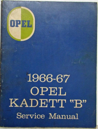 Service Shop Repair Manual for Opel Kadett B (1966–1967)