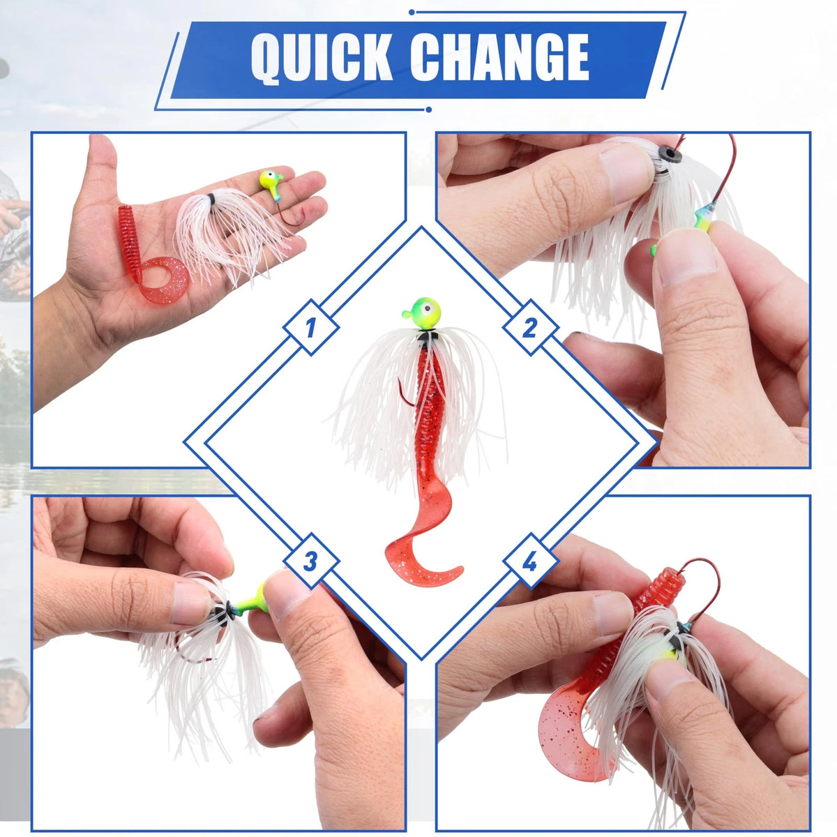 12X Spinnerbait Skirts for Bass Fishing Jigs - Multicolor Replacement