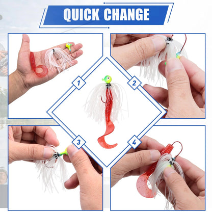 12X Spinnerbait Skirts for Bass Fishing Jigs - Multicolor Replacement