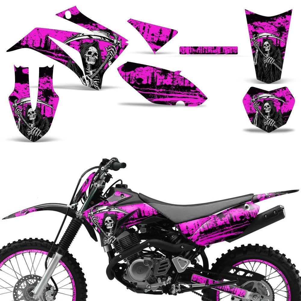 2X Graphic Stickers +#PLT/RIM Decals for Yamaha TTR125 (2008–2018)