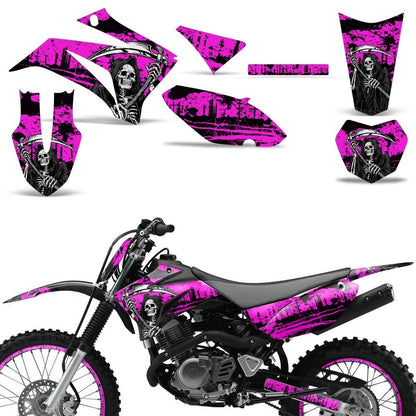 2X Graphic Stickers +#PLT/RIM Decals for Yamaha TTR125 (2008–2018)