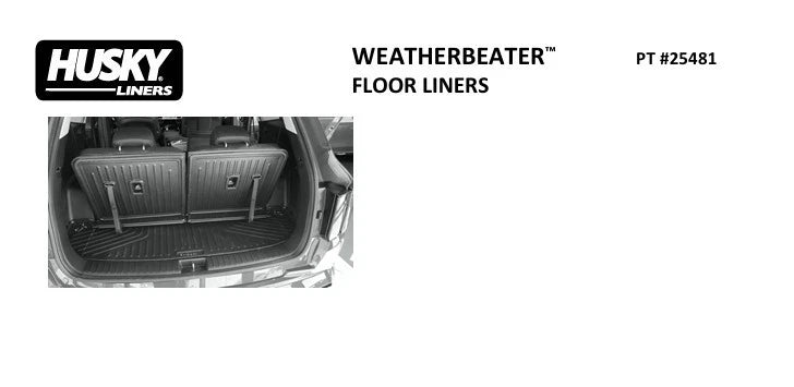 Husky Liner WeatherBeater Rear Cargo Liner for Mazda CX-90 (2024–2026) 25481