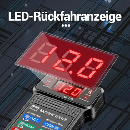 12V Digital Battery Charging Tester with LCD Display for Cars and Trucks