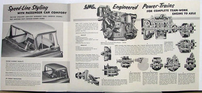 Sales Brochure Folder for 1955 GMC D & DM 660 47 Diesel Trucks