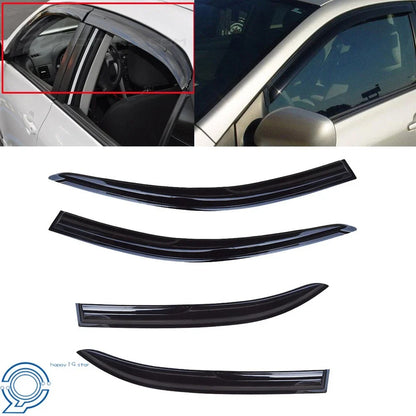 Set of 4 Window Visors for Toyota Corolla (2003–2008) Smoke Rain Guards