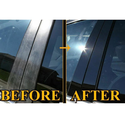 6X Gloss Black Pillar Post Door Trim Cover for KIA Forte Cerato (2014–2018)