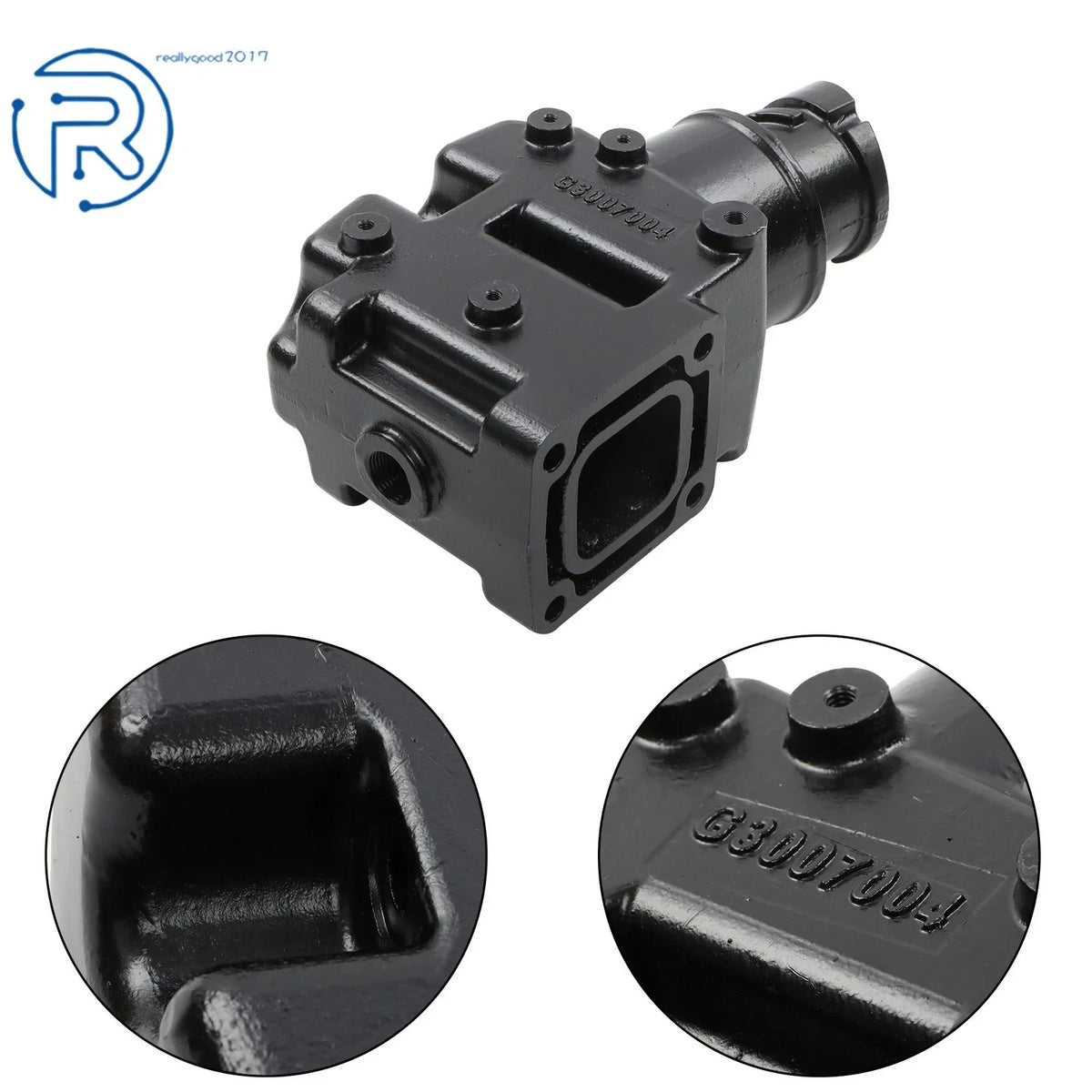 Marine Exhaust Riser Elbow for Mercruiser V6 V8 (1981–2002) 807988, 8079882A, 807914