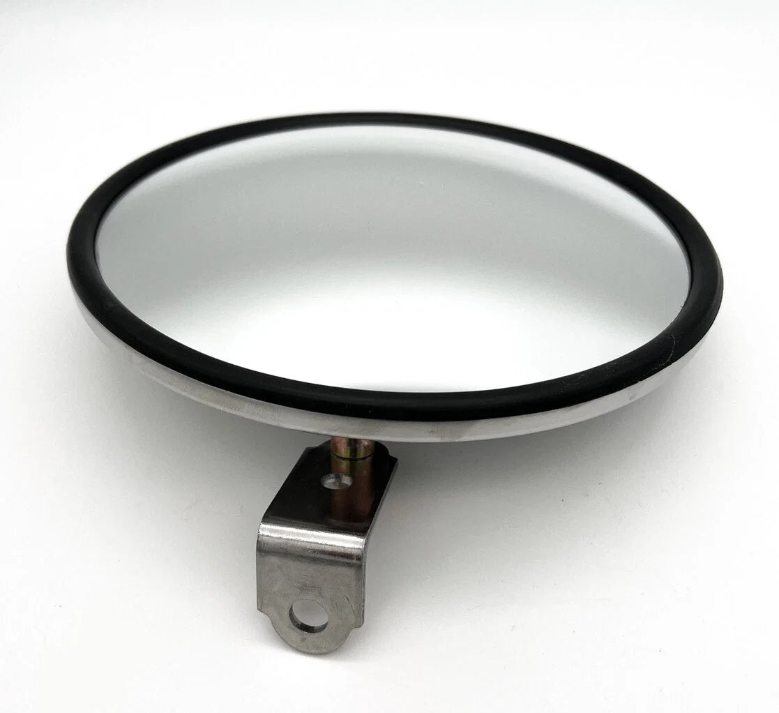 Convex Round Mirror with Offset Stud for Smooth Stainless 8.5 Inch