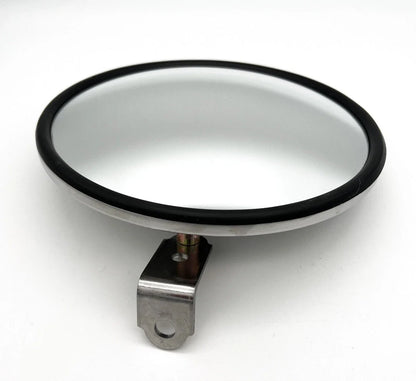 Convex Round Mirror with Offset Stud for Smooth Stainless 8.5 Inch