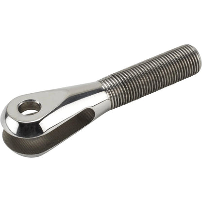 Stainless Steel Smoothie Clevis 5/8 RH NF Thread 3/8 Slot & Hole 91002046