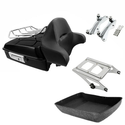 Chopped Trunk Backrest Rack for Harley Touring CVO Road Glide (2014–2026)