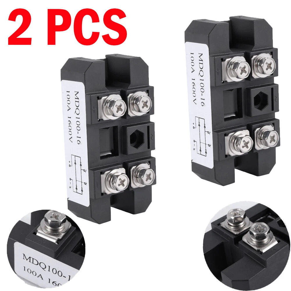 2X Single-Phase Diode Bridge Rectifier 100Amp 1600V for Automotive Applications