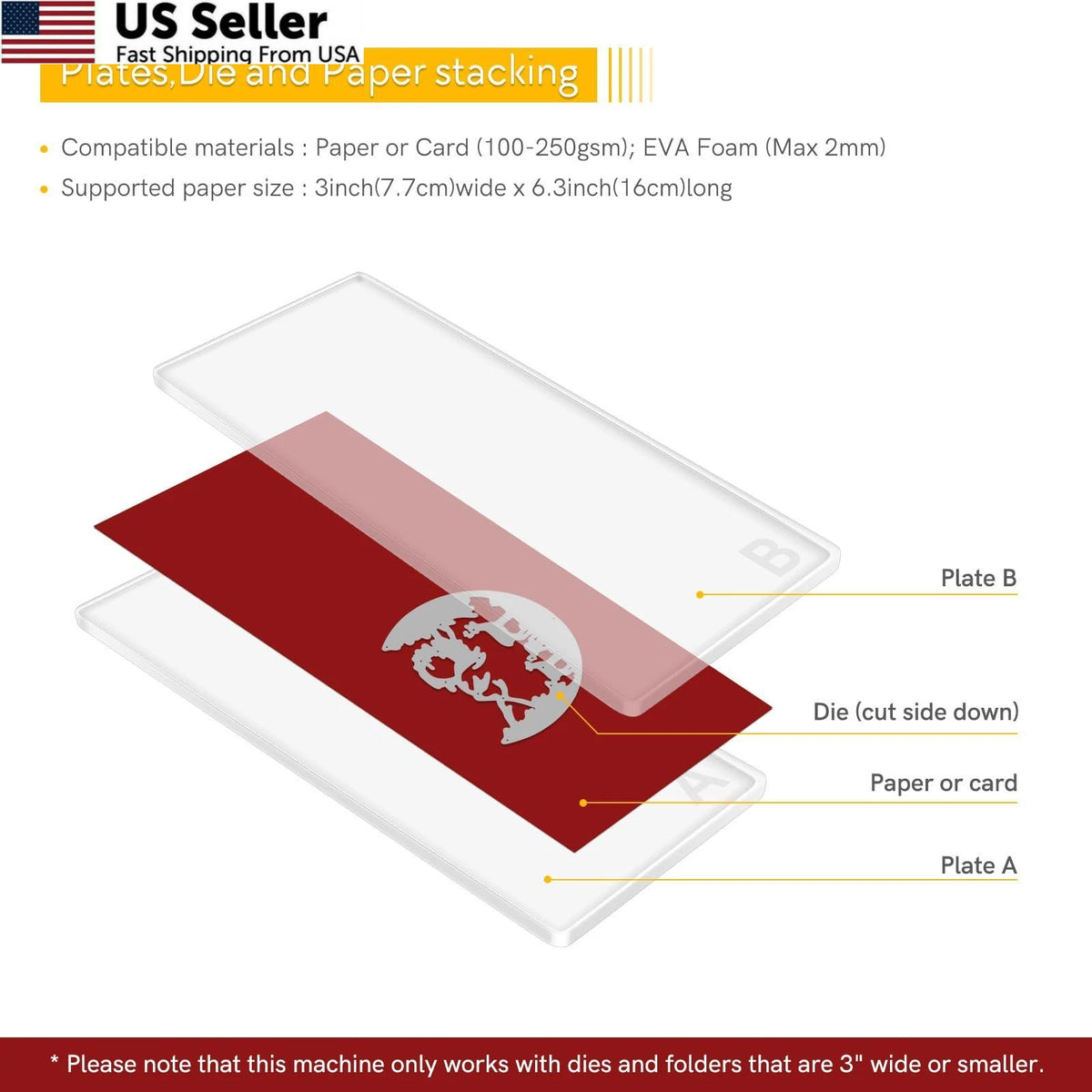 1 Pair Cutting Pads for 6.25 x 3 Inches (Compatible with )