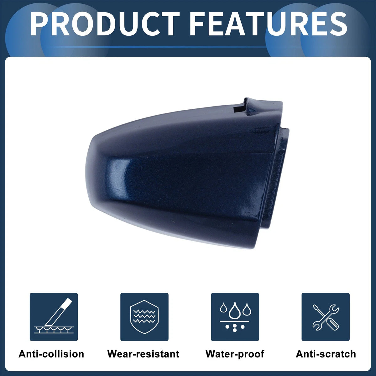 Door Handle Cover Front Left No. 51217396541 for BMW X1 X2 X5 (2015–2018) Blue