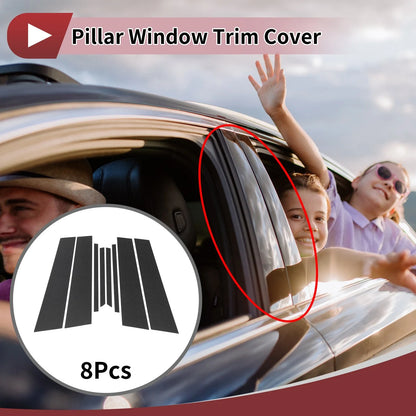 Set of 8 Door Pillar Window Trim for Volkswagen Polo Sedan 
