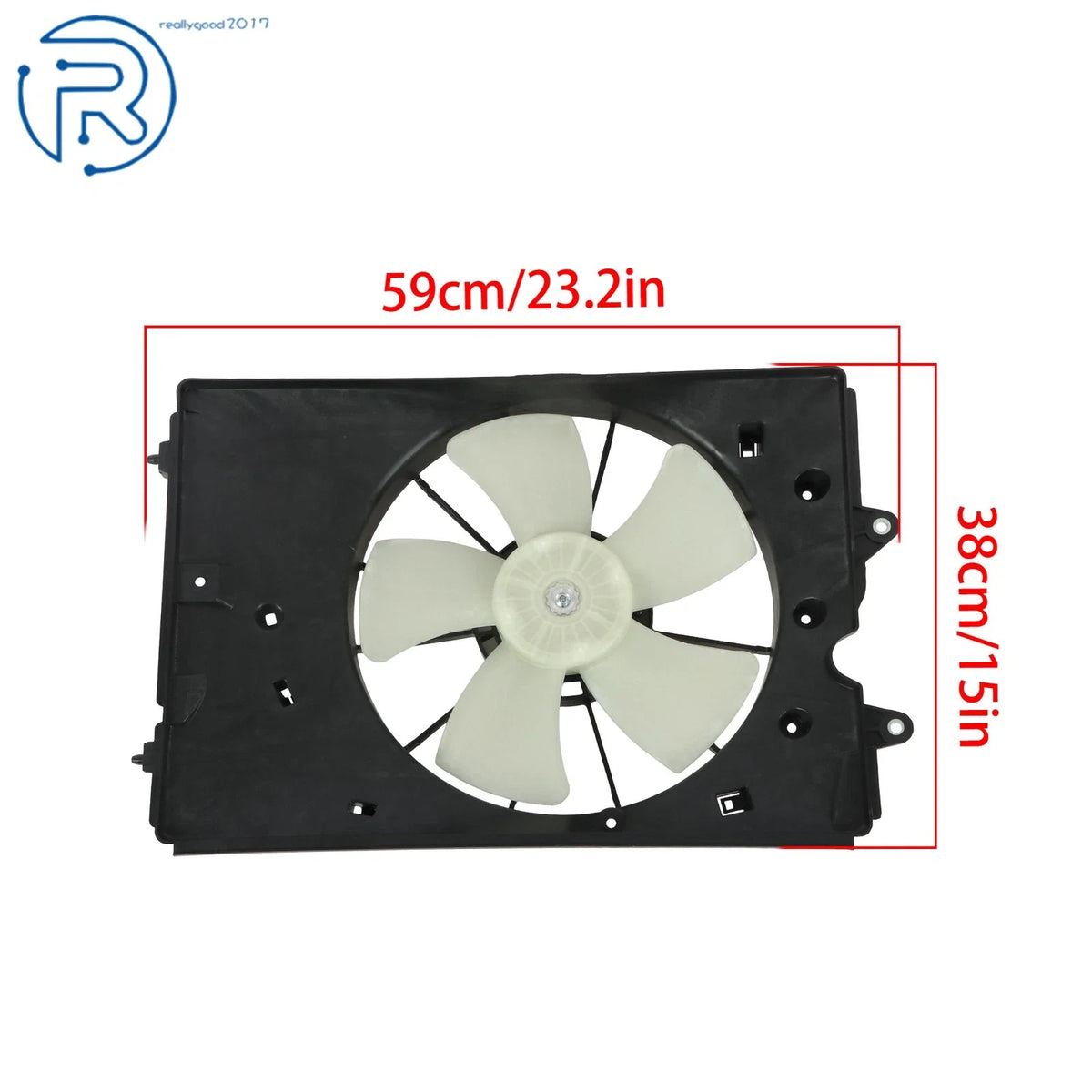 Radiator Cooling Fan Assembly w/ Shroud for Honda Pilot Ridgeline (2009–2015)