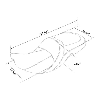 Passenger Seat for Indian Chieftain Dark Horse (2014–2025)