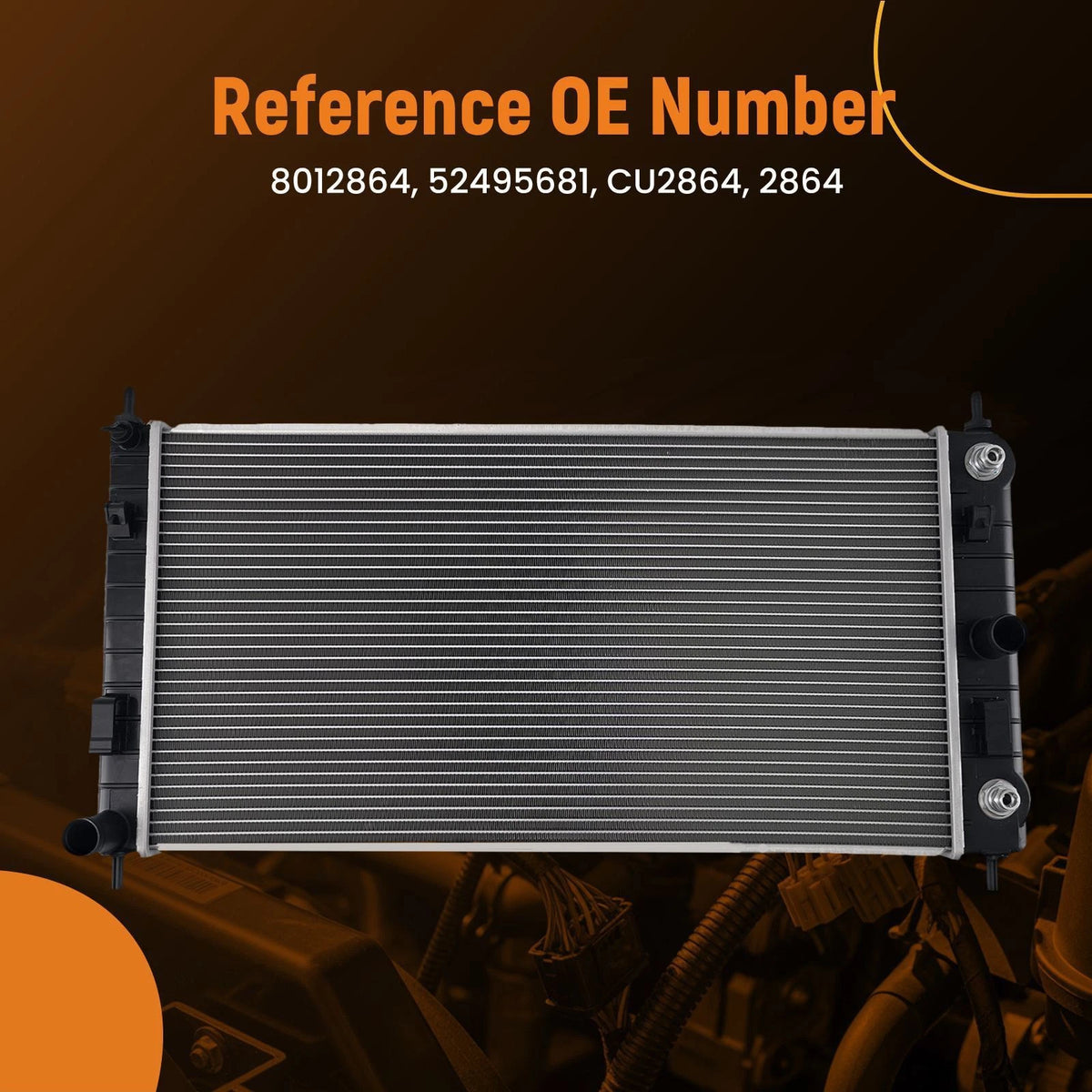 Aluminum Radiator for Pontiac G6/Saturn Aura 2.4L (2006–2010) 8012864, 9TRIF7