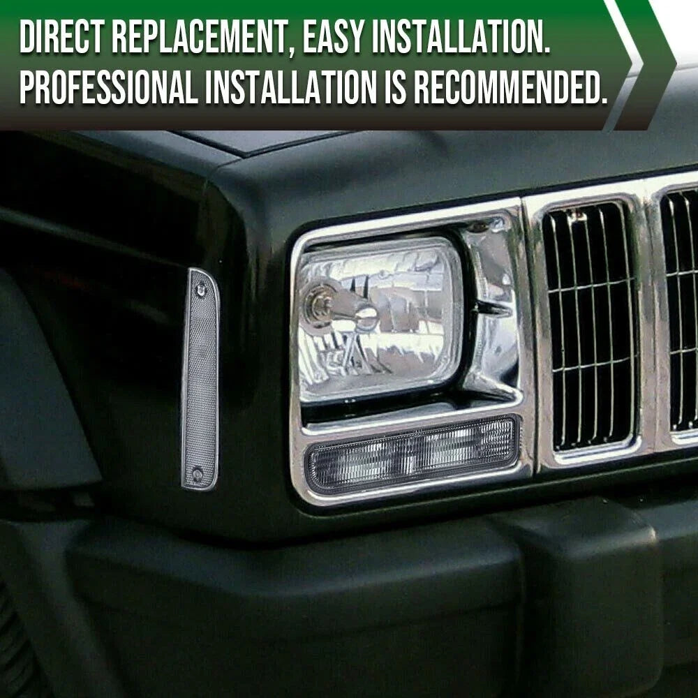 Smoke Corner Lights and Bumper Signal Lights for Jeep Cherokee XJ (1997–2001)