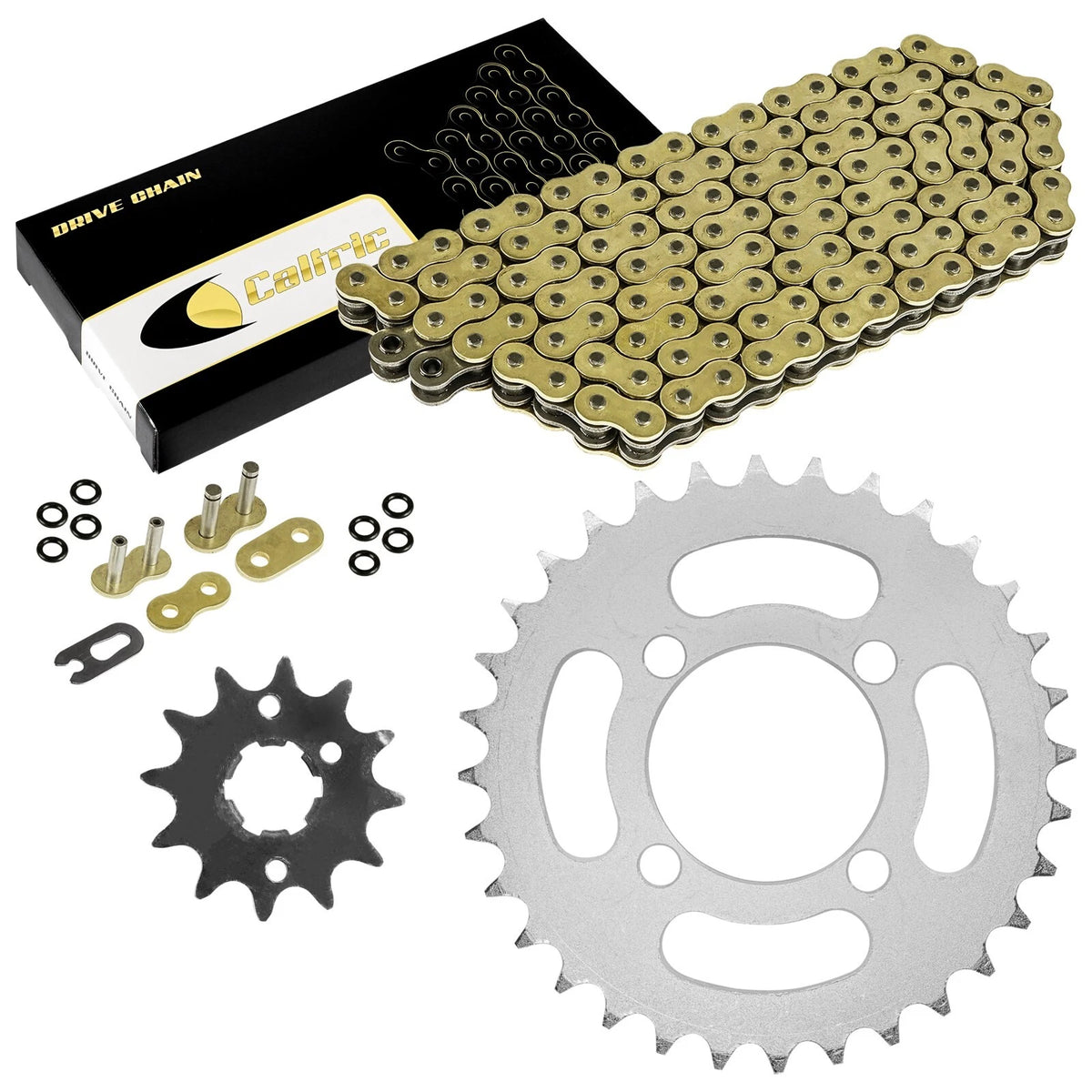 O-Ring Drive Chain & Sprockets Kit for Yamaha Breeze 125 (1989–2004) EG2250CH124XO