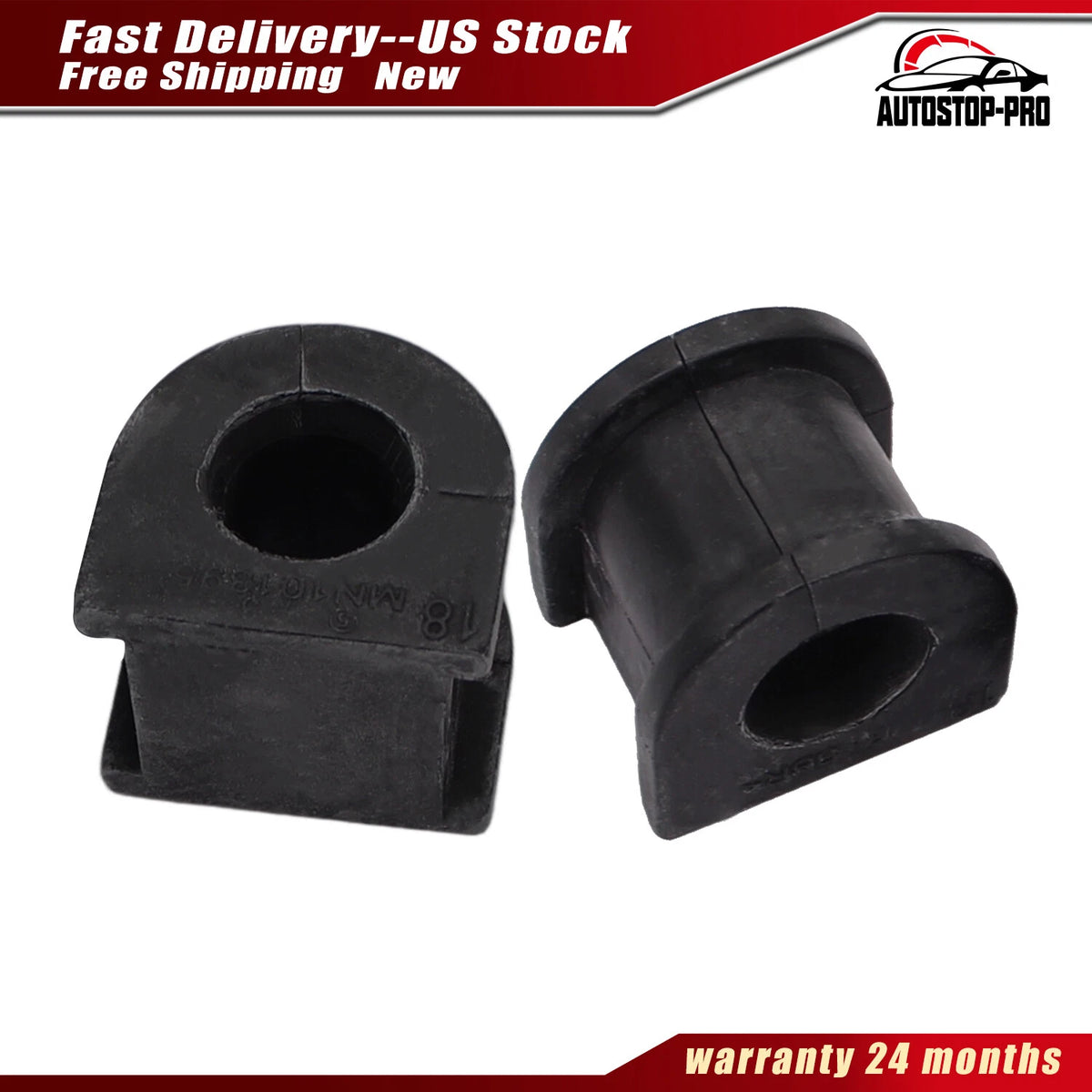 Pair Rear Sway Bar Link Bushings for Outlander (2013–2024) 3012519, MN101395, 105867, 4056A230