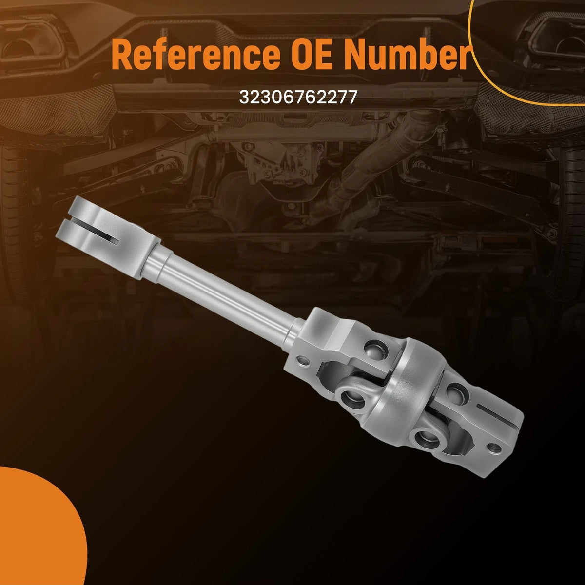 Lower Steering Column Shaft for BMW X5 E53 (2003–2006) 2O38DL, 32306762277, 32306758076