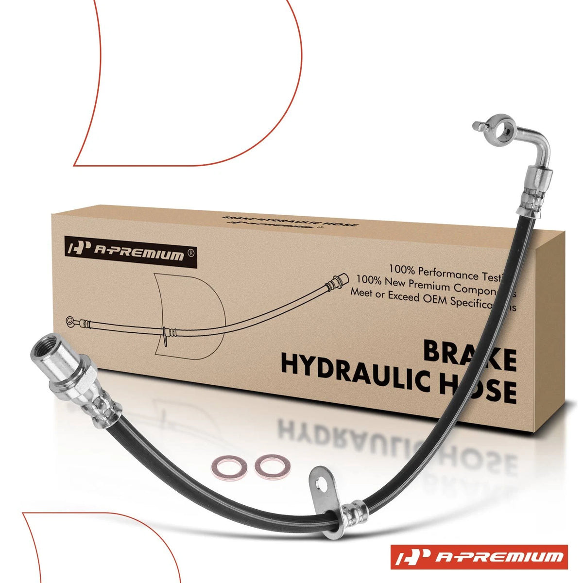 A-Premium Rear Right Brake Hydraulic Hose for Scion FR-S (2013–2016) Subaru BRZ (2013–2019) 26591CA000, 2205348
