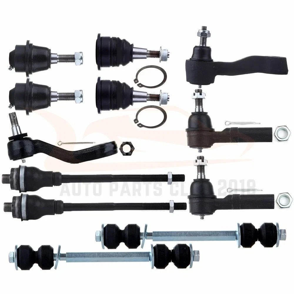 Set of 12 Steering Ball Joints & Tie Rods for GMC Sierra 2500 HD (2001–2010)