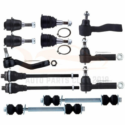 Set of 12 Steering Ball Joints & Tie Rods for GMC Sierra 2500 HD (2001–2010)