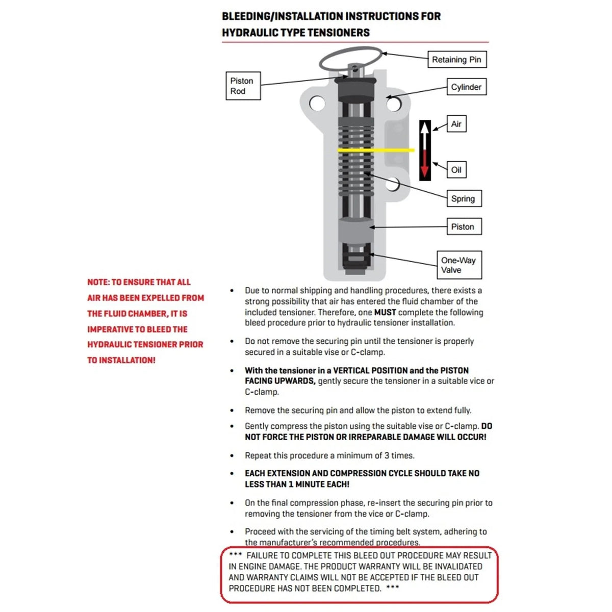 Hydraulic Tensioner / 5VZ-FE V6 for Toyota 4Runner