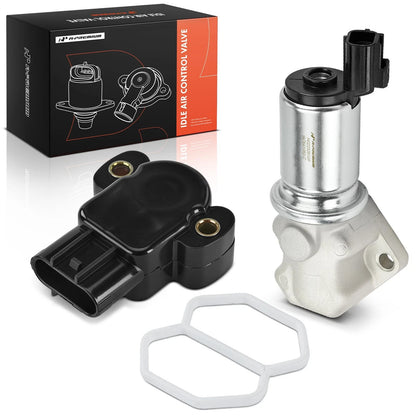 2X Idle Air Control Valve & Throttle Position Sensor Set for Ford 4.0L (1997–2004) - XL2Z9F715AA, XL2E9F715AB, YU3Z9F715AA, AC435, TH157
