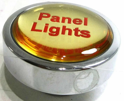 Panel Lights Knob for Peterbilt Kenworth (Chrome Gold, Red Letters) 96302