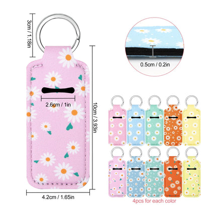 40PCS Lip Balm Holder Keychains for Travel Gifts
