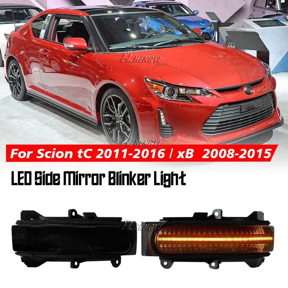 Smoke LED Turn Signal Mirror Light Blinker for Scion tC/xB (2008–2016)