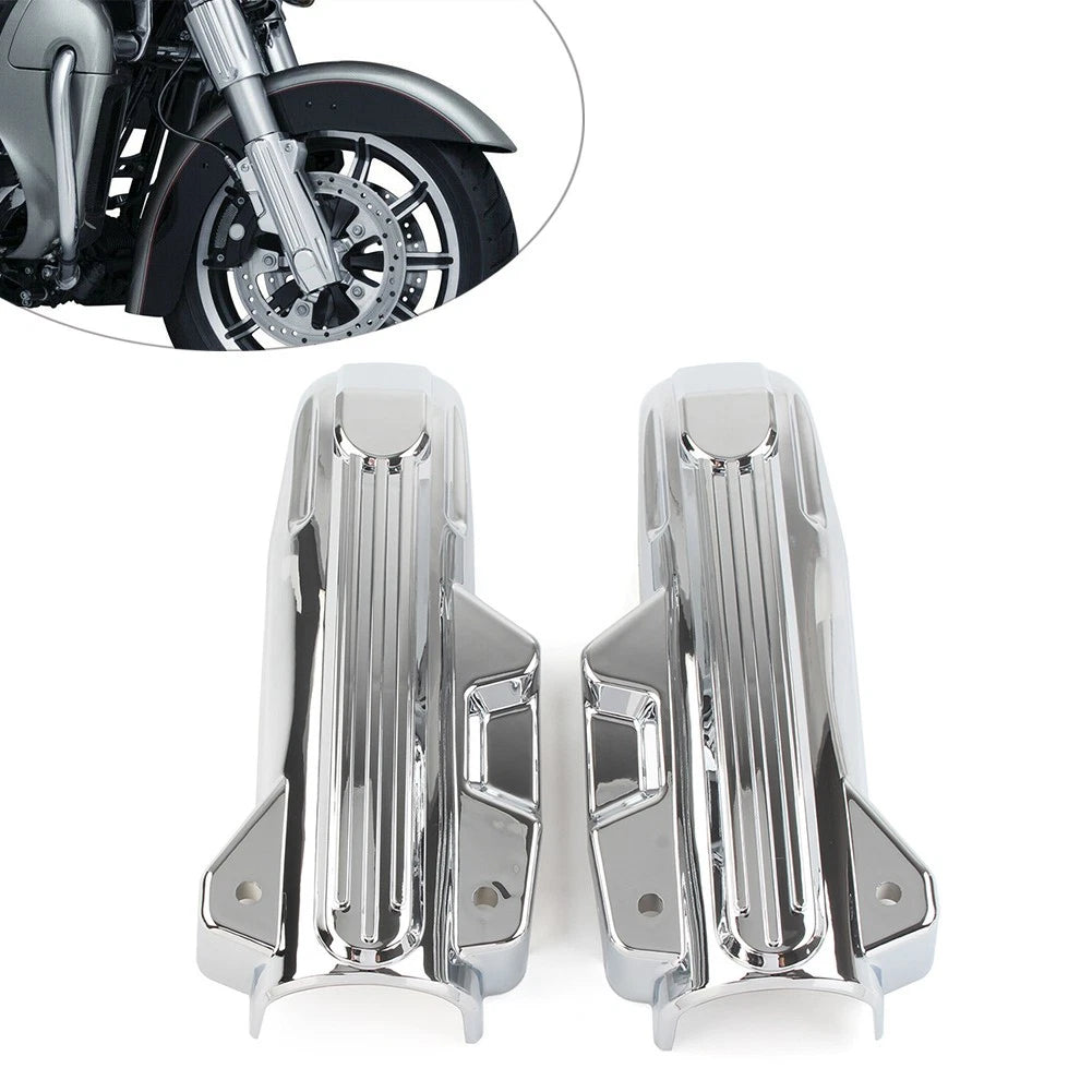 Lower Fork Covers Chrome for Harley Electra Street Road Glide King (2014–2022)