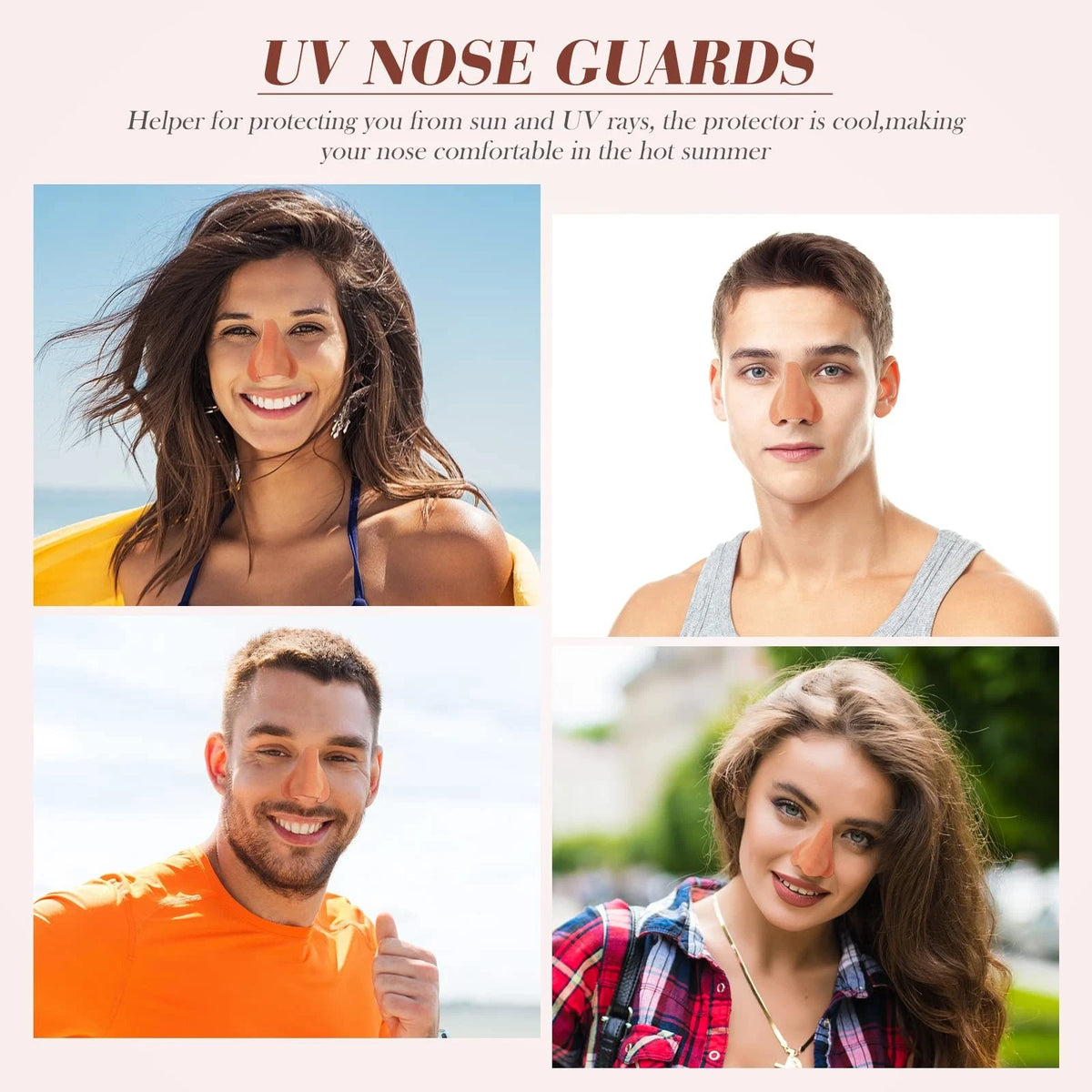 Set of 24 Sun Protection Nose Patch UV for