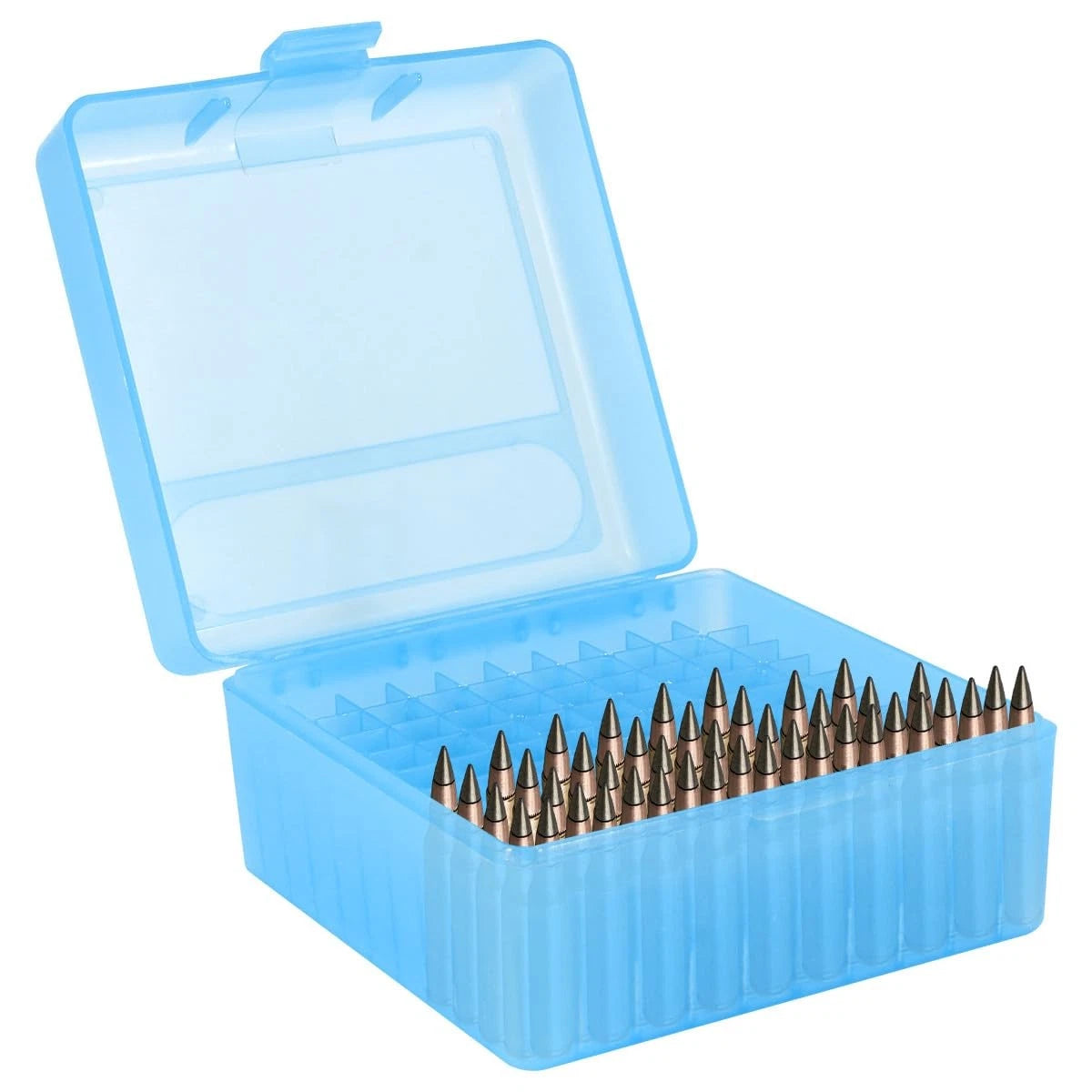 Prothens 100 Round Ammo Can for Rifle (Flip-Top, 4.72" L, Blue)